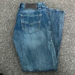 Rock and roll cowboy blue jeans